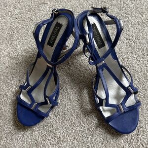 White House black market blue high heels